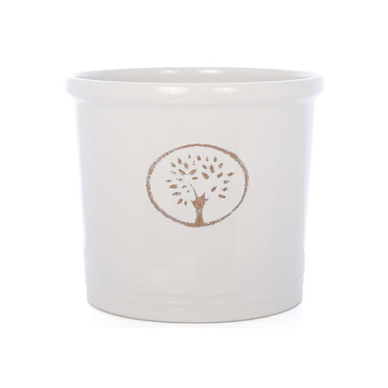 Cotswold Cylinder Plant Pot Off White NJ36148861553