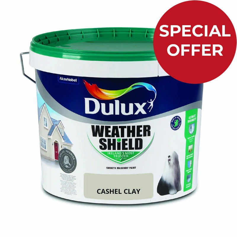 Dulux Weathershield Smooth Masonry Cashel Clay 10L