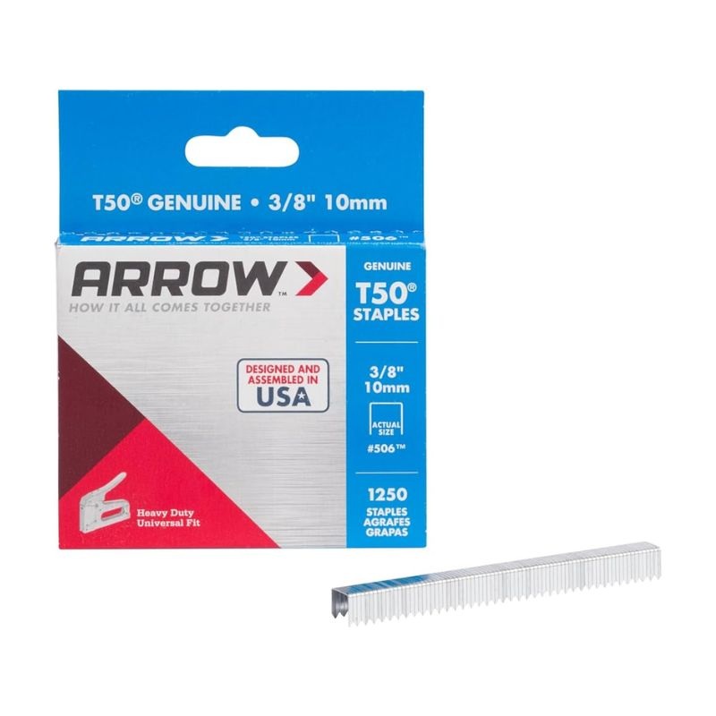 Arrow T50 Staples 10mm 3/8 (Box 1250)