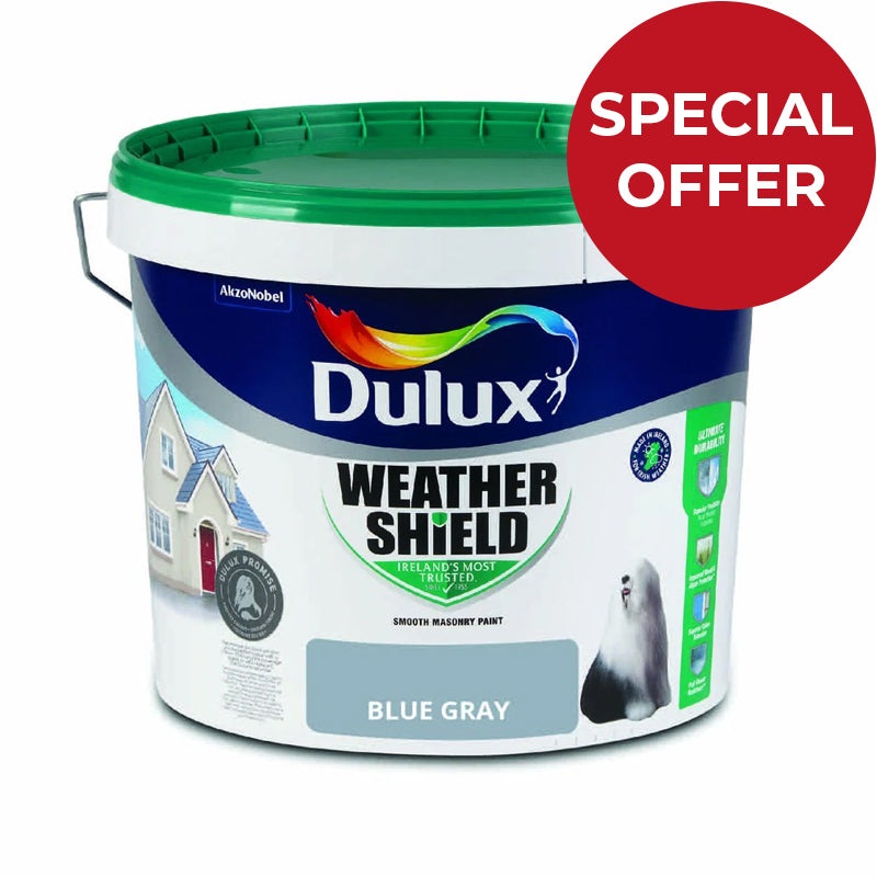 Dulux Weathershield Smooth Masonry Blue Grey 10L